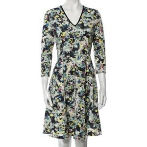Erdem dress floral 3/4 length sleeves women’s size 6 all over print Portugal